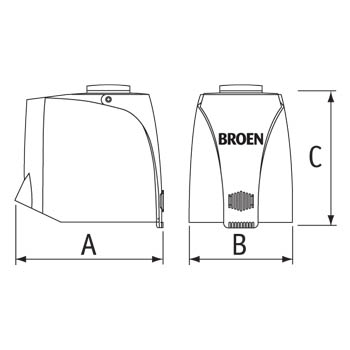 This is an image that shows the dimensions of the product