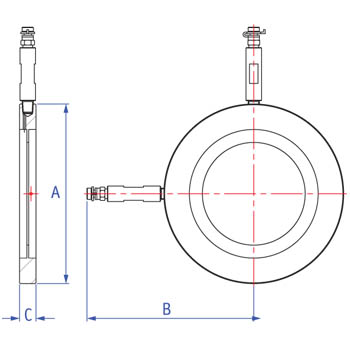 This is an image that shows the dimensions of the product