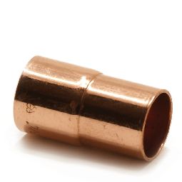 Adaptor, imperial female copper x metric male copper. Adapts imperial tube of older 17G standard to metric fittings