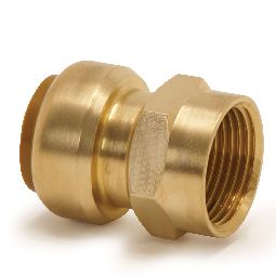 Straight female connector, push-fit x BSP parallel female thread