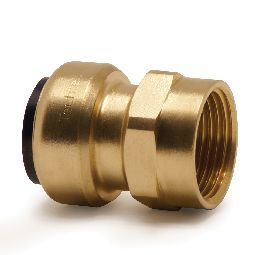 Straight female connector, push-fit x BSP parallel female thread