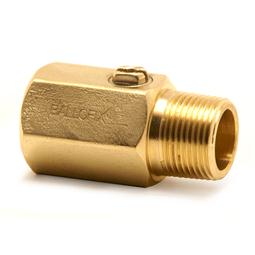 image for MxF Brass Screw Driver Slot Ball valve