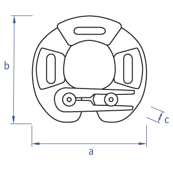 S228 Snap on sling 42-54mm dimensions