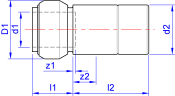 Reducer larger end male for insertion into fitting x push-fit dimensions