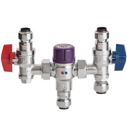 TX402UAX Thermostatic mixing valve. Tectite push-fit connections