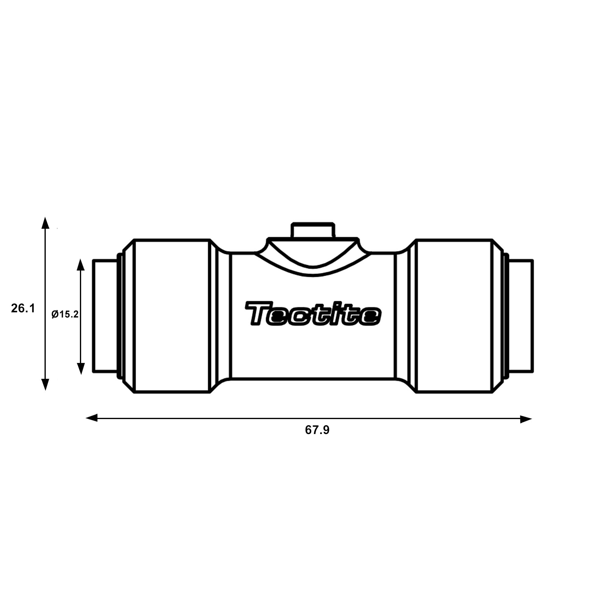 This is an image that shows the dimensions of the product