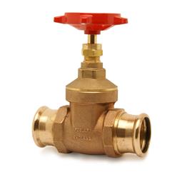 Bronze full way gate valve. XPress ends for copper/carbon steel/stainless steel tube