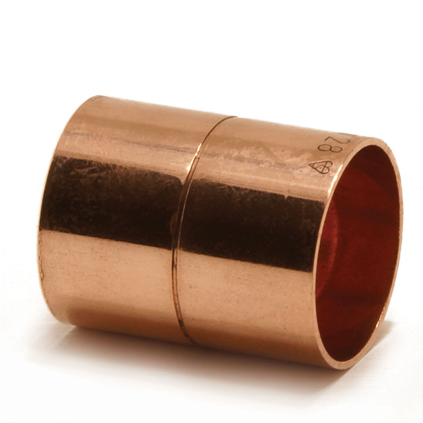 Straight coupling, copper x copper