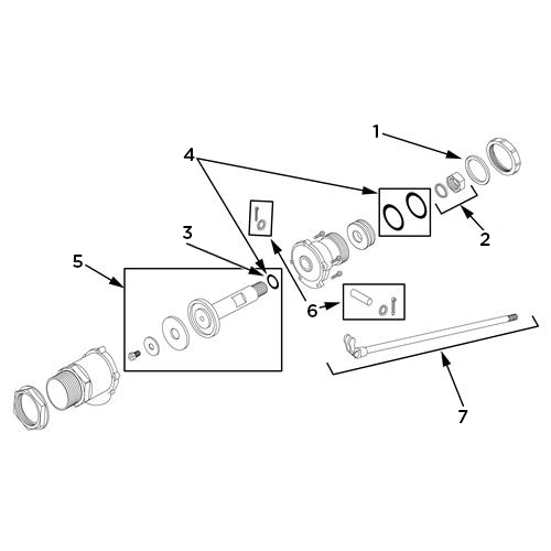 Float valve, Equilibrium pattern, reduced bore dimensions